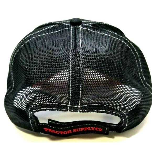 Tractor Supply Co Logo Men's Black K-Produce Trucker Hat Cap Strapback Farm - Picture 4 of 6